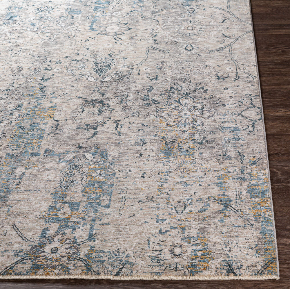 Cardiff Beige/Tan Machine Woven Rug - front