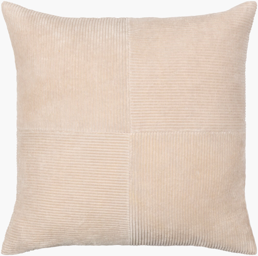 Corduroy Quarters Accent Pillow CDQ-001 - 18"L x 18"W