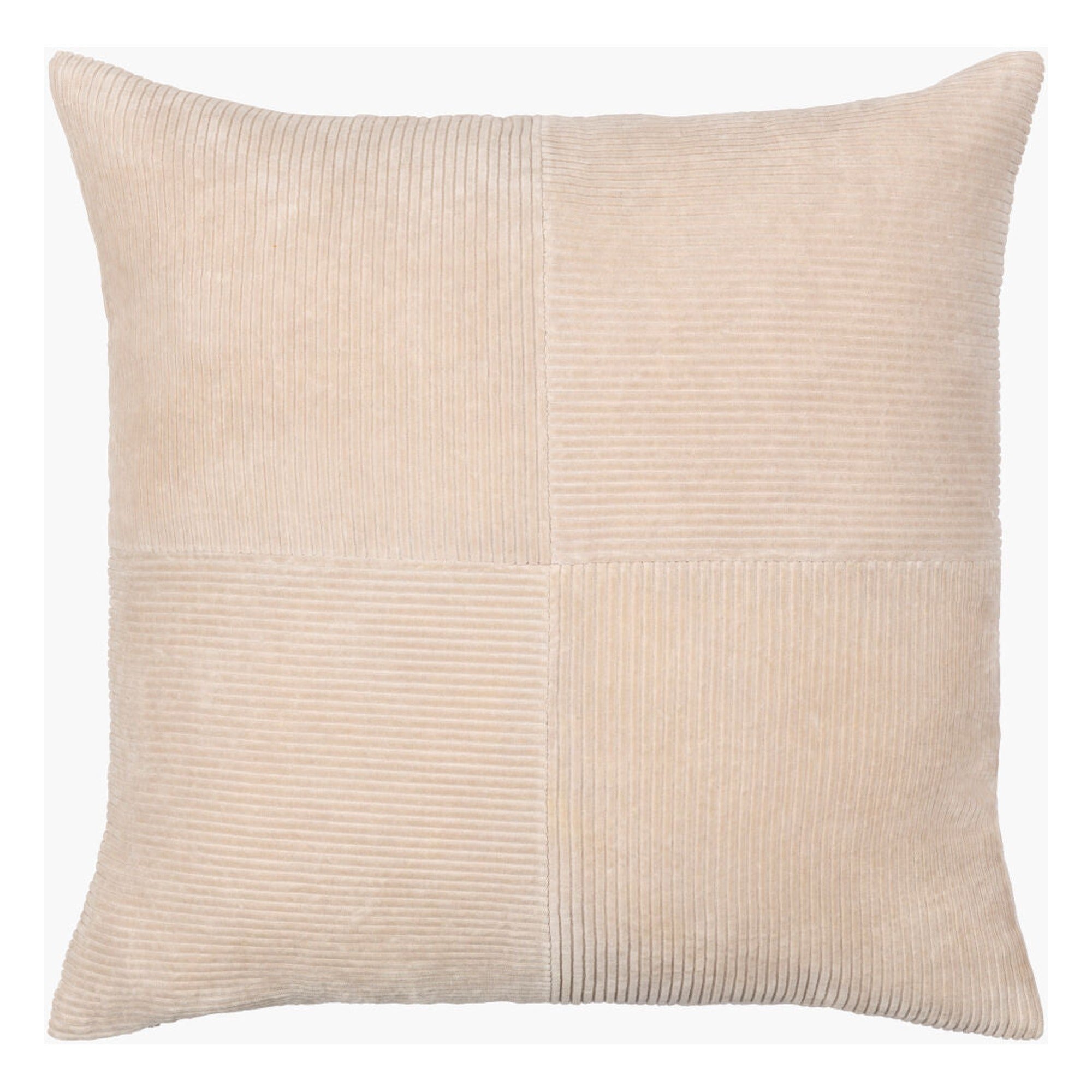 Corduroy Quarters Accent Pillow CDQ-001 - 18"L x 18"W