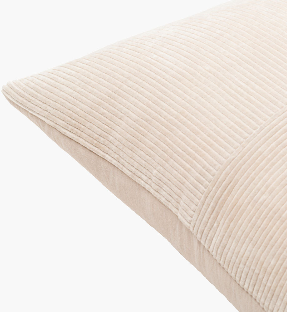 Corduroy Quarters Accent Pillow CDQ-001 - corner
