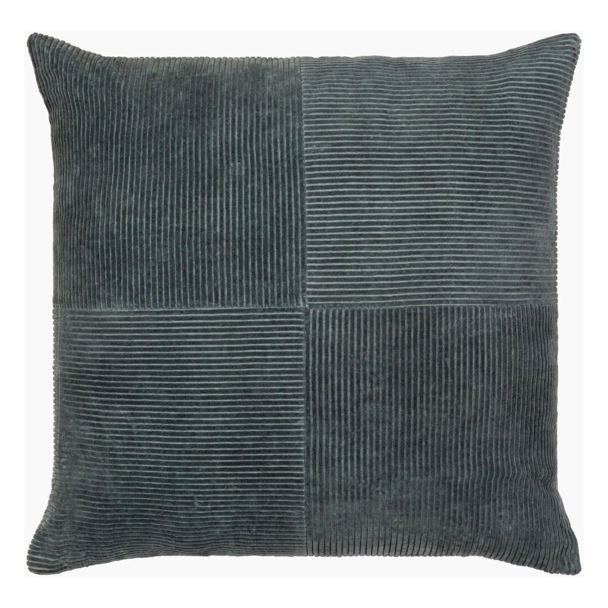 Corduroy Quarters Accent Pillow CDQ-002 - 18"L x 18"W