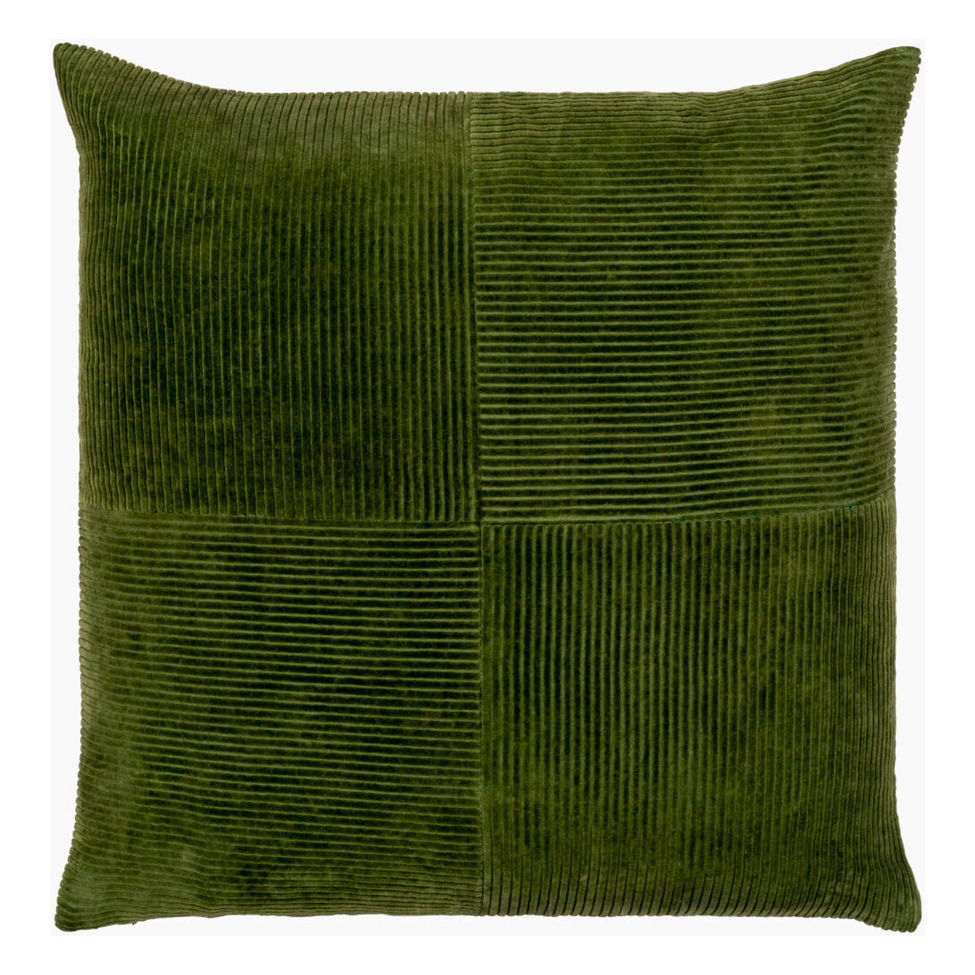 Corduroy Quarters Accent Pillow CDQ-004 - 18"L x 18"W