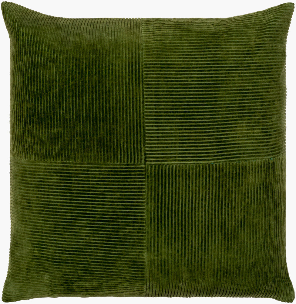 Corduroy Quarters Accent Pillow CDQ-004 - 18"L x 18"W