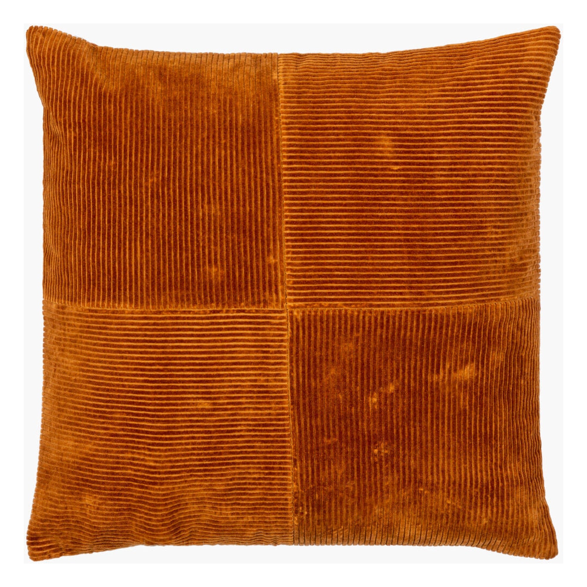 Corduroy Quarters Accent Pillow CDQ-006 - 18"L x 18"W