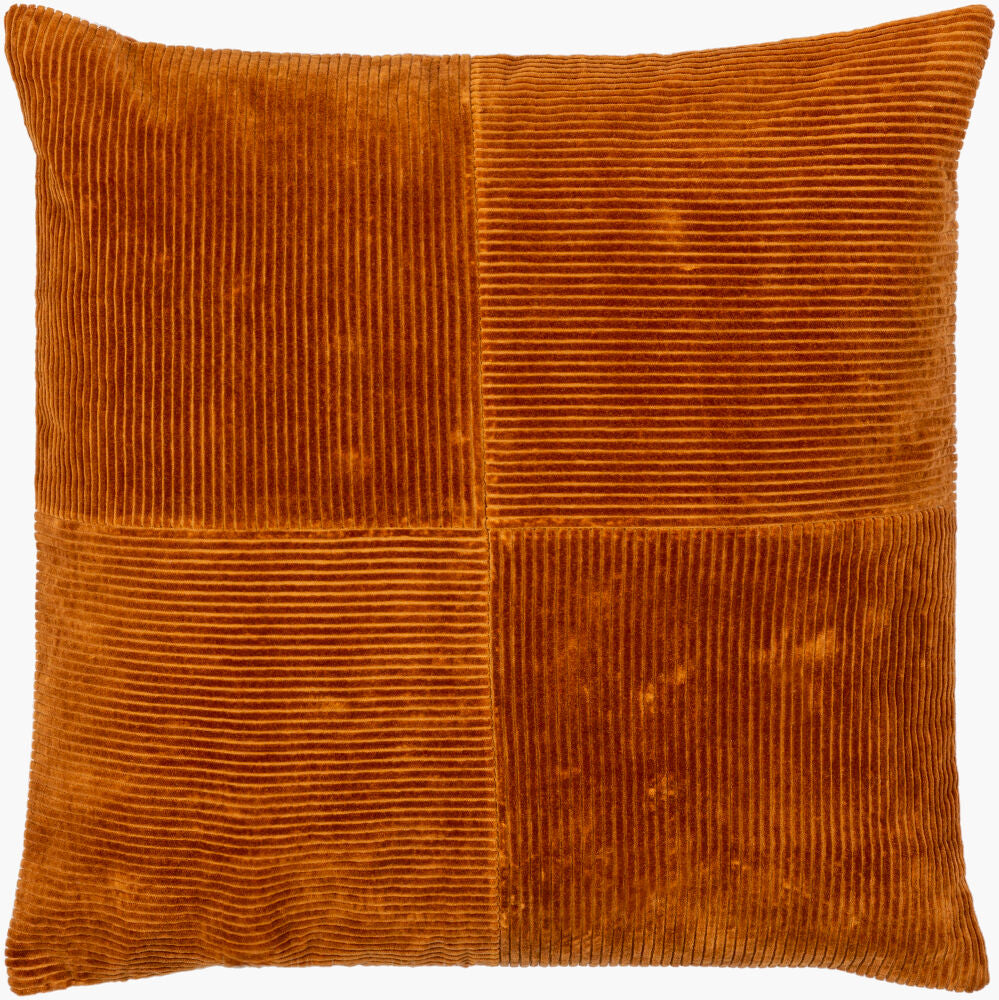 Corduroy Quarters Accent Pillow CDQ-006 - 18"L x 18"W