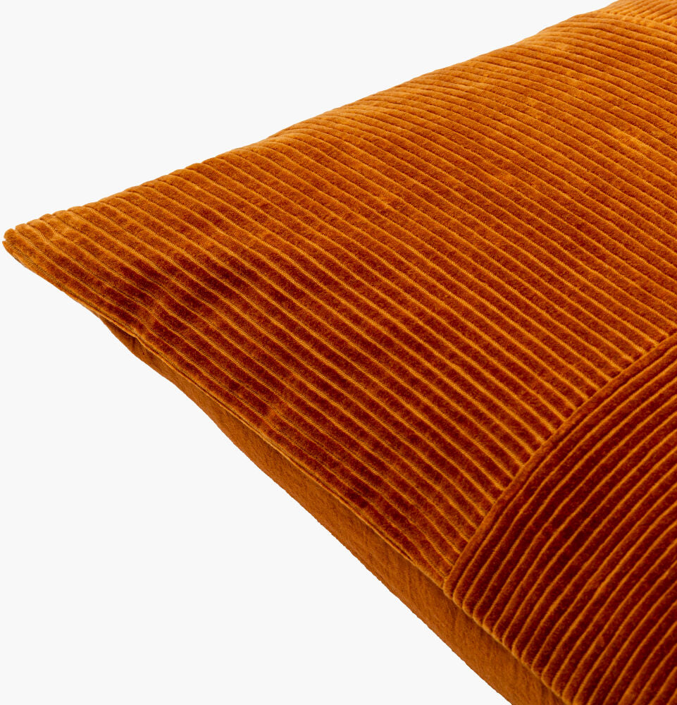 Corduroy Quarters Accent Pillow CDQ-006 - corner