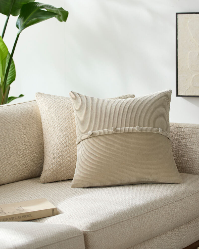 Corduroy Quarters Accent Pillow CDQ-009 - styleshot