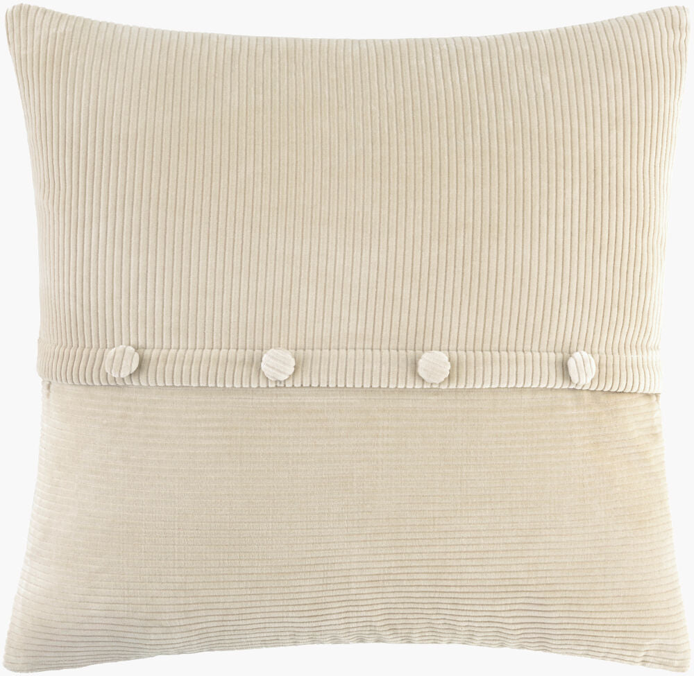 Corduroy Quarters Accent Pillow CDQ-009 - 18"L x 18"W