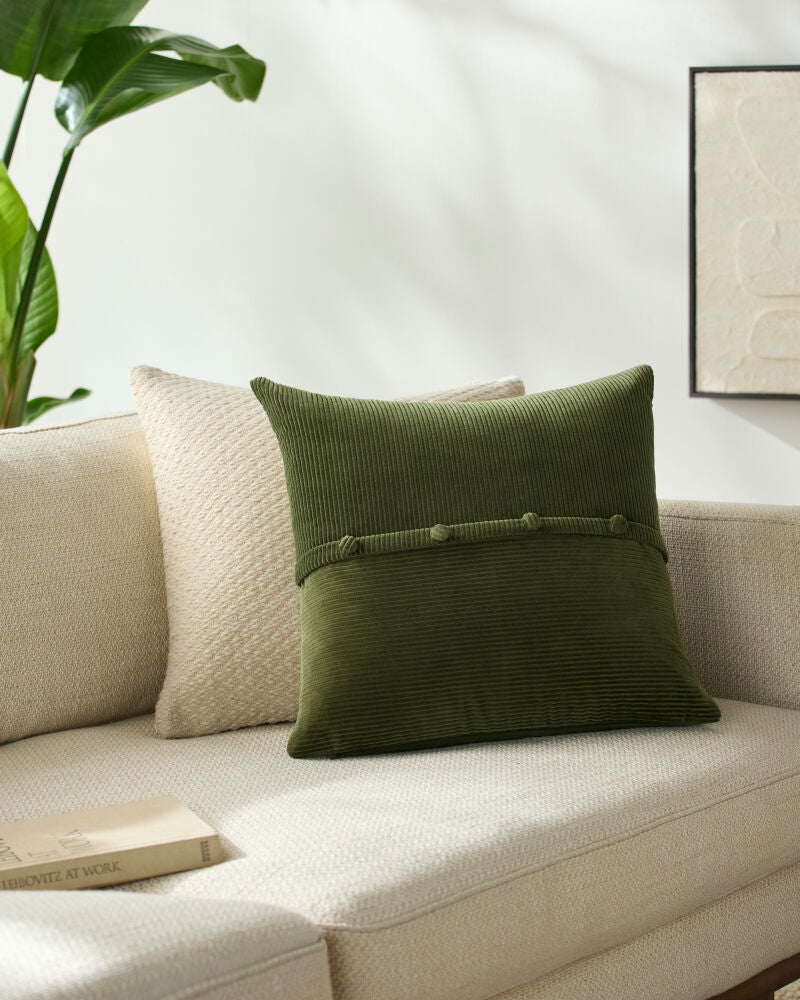 Corduroy Quarters Accent Pillow CDQ-010 - styleshot