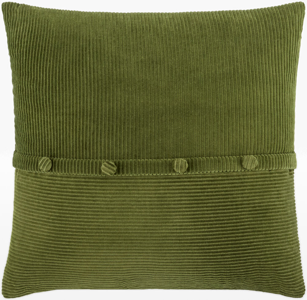 Corduroy Quarters Accent Pillow CDQ-010 - 18"L x 18"W