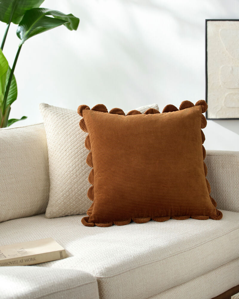 Corduroy Quarters Accent Pillow CDQ-012 - styleshot