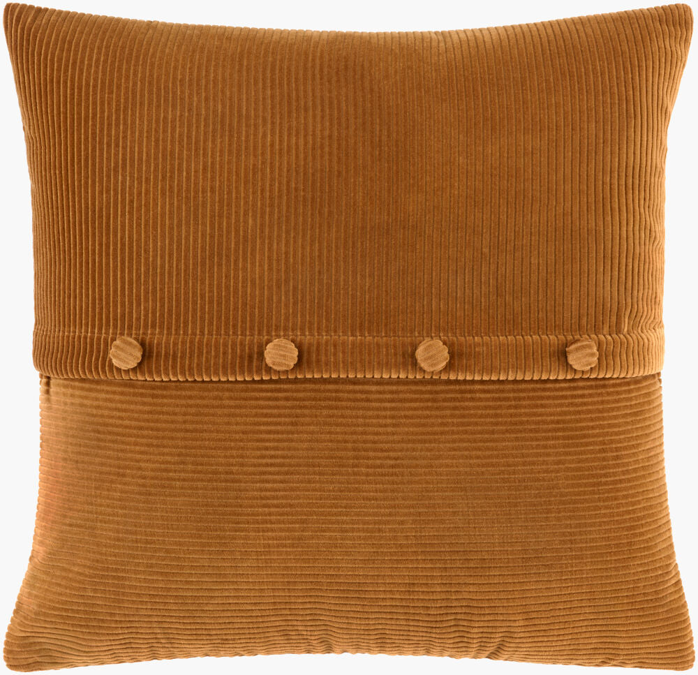 Corduroy Quarters Accent Pillow CDQ-016 - 18"L x 18"W