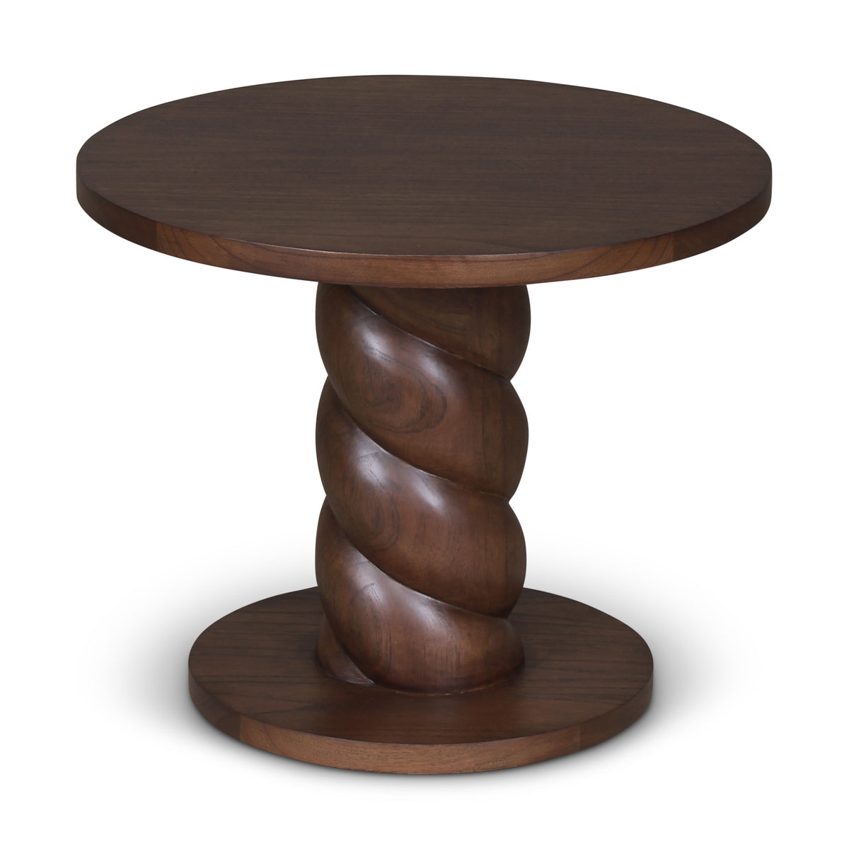 Olo Round End Table Roasted Cofee by Urbia - product view