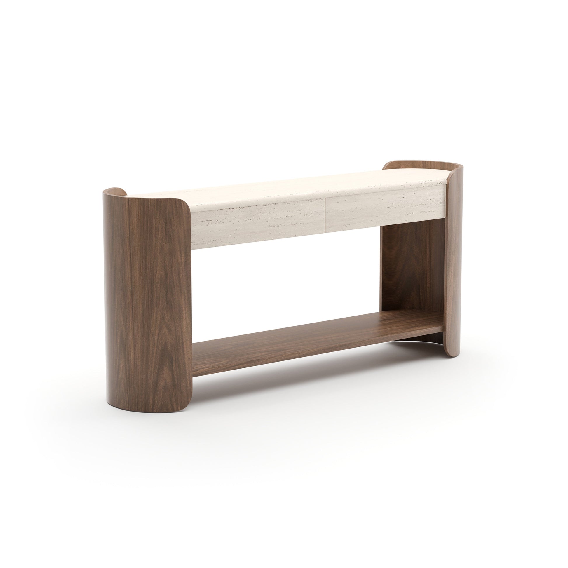 Fleur Console Table Porcini 66.75" by Caracole - view 5