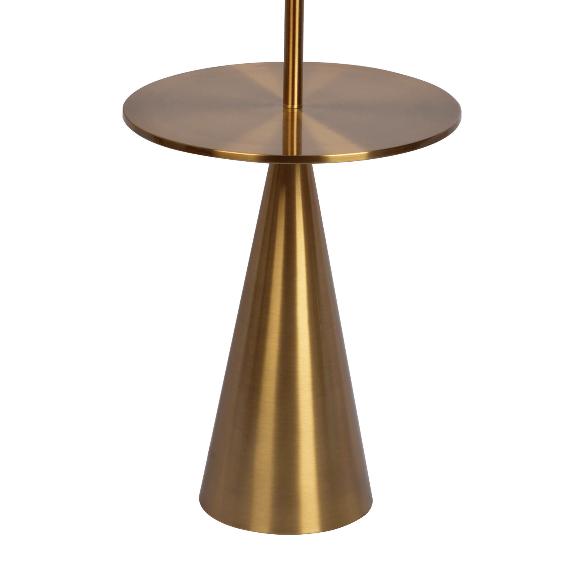 Celestial Modern Floor Lamp with Brass Accent Table