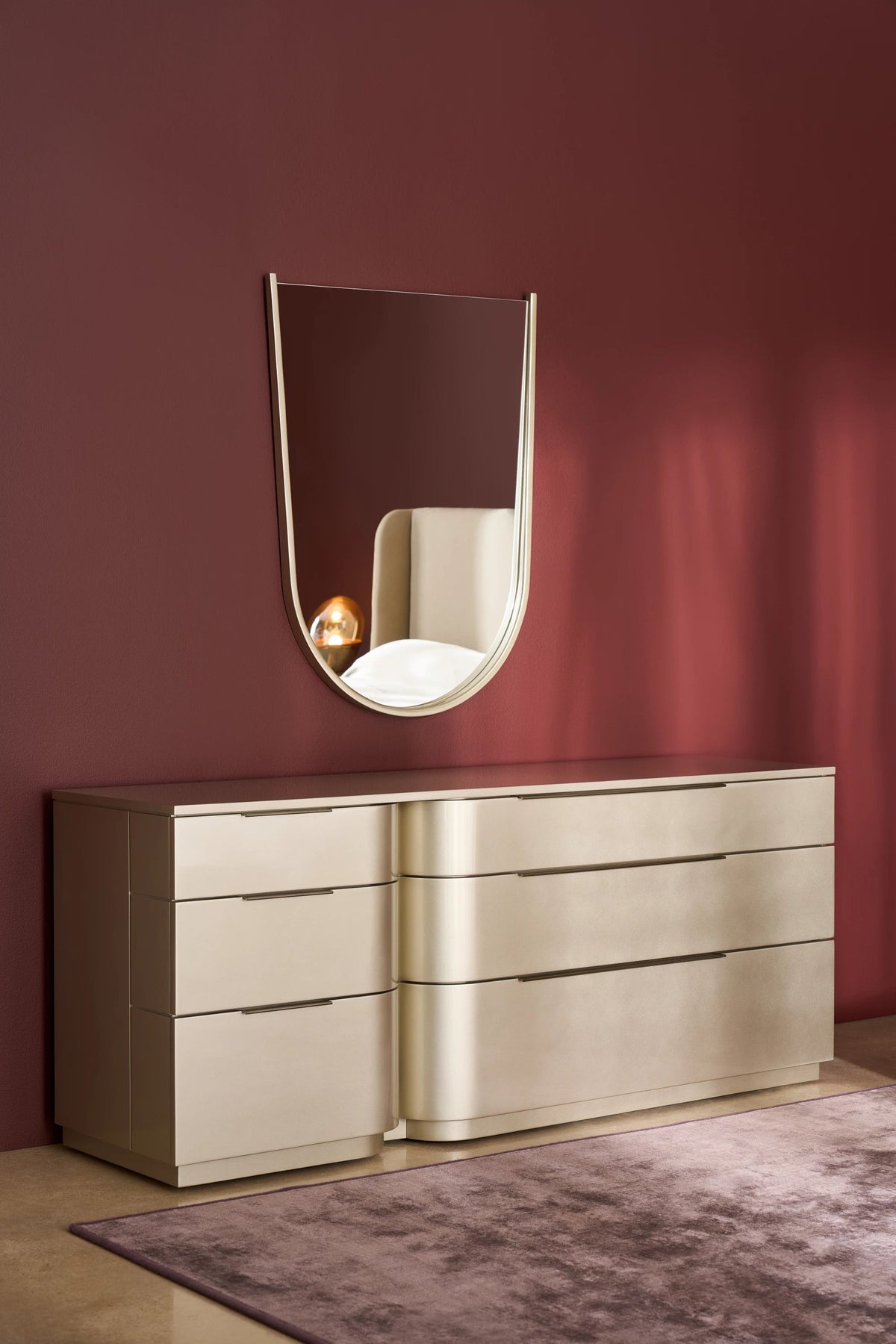 Oblique Dresser Brushed Whisper of Gold 72" by Caracole - view 2