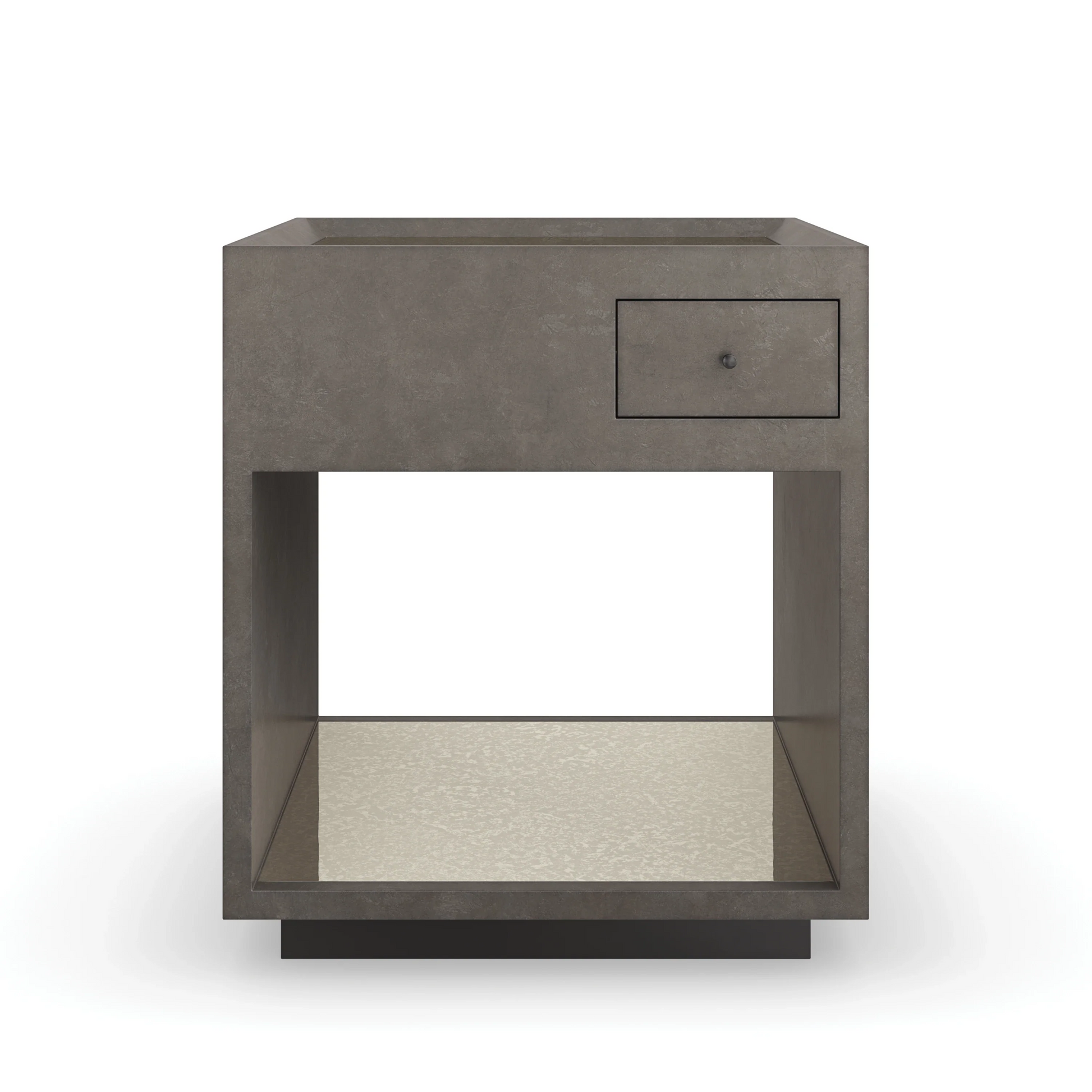 Dark Matter End Table Almost Black 22" by Caracole