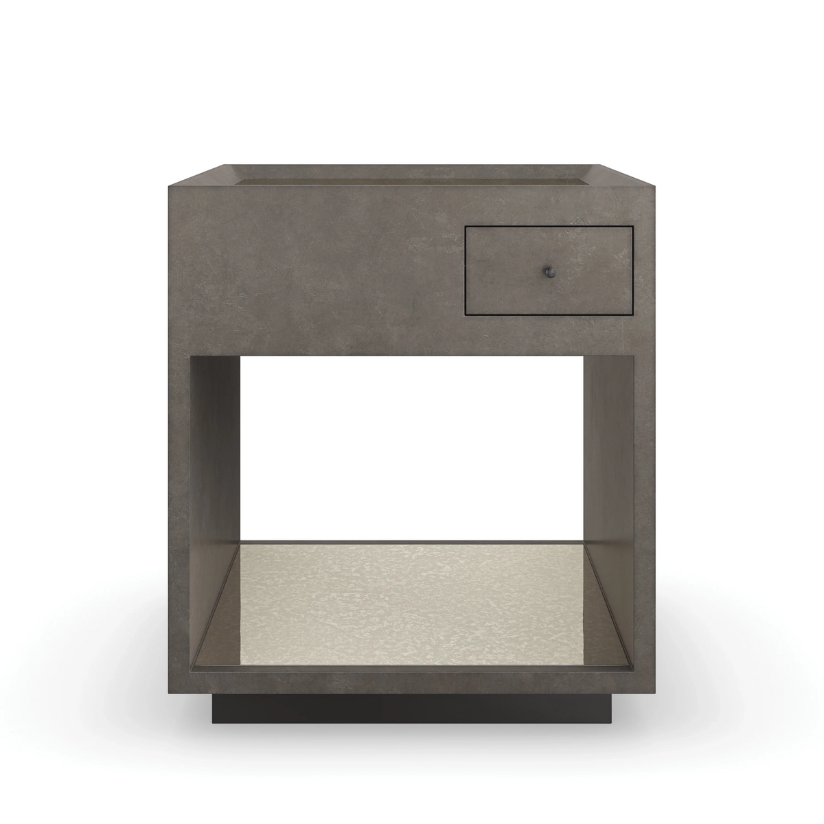 Dark Matter End Table Almost Black 22" by Caracole
