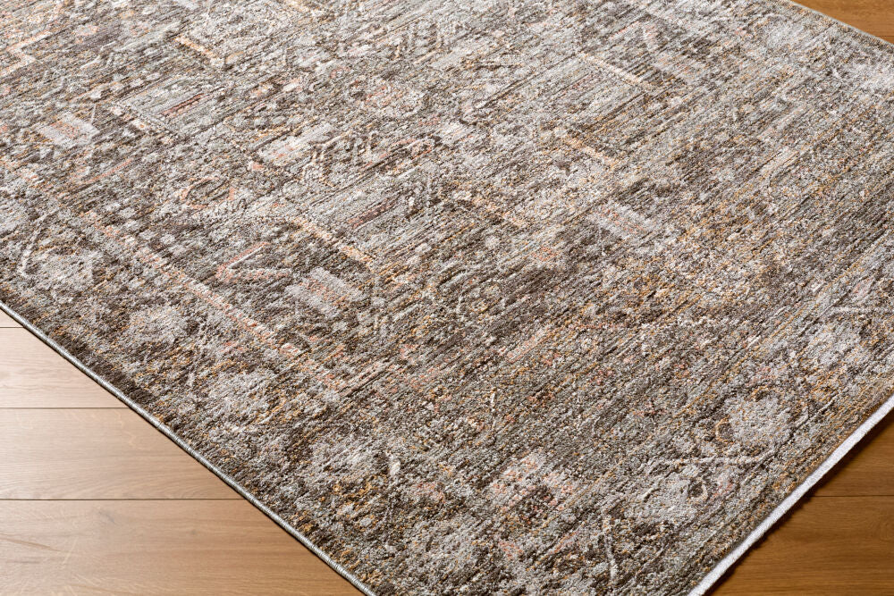 Chapel Hill Black/Taupe Machine Woven Rug CHP-2301 - corner