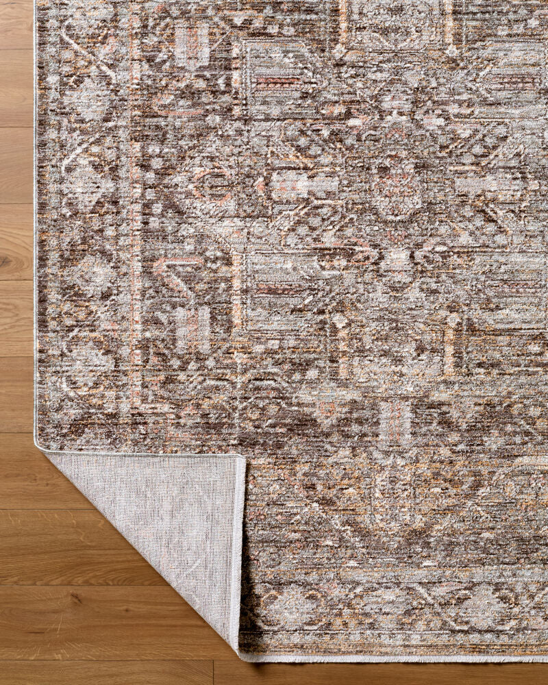Chapel Hill Black/Taupe Machine Woven Rug CHP-2301 - fold