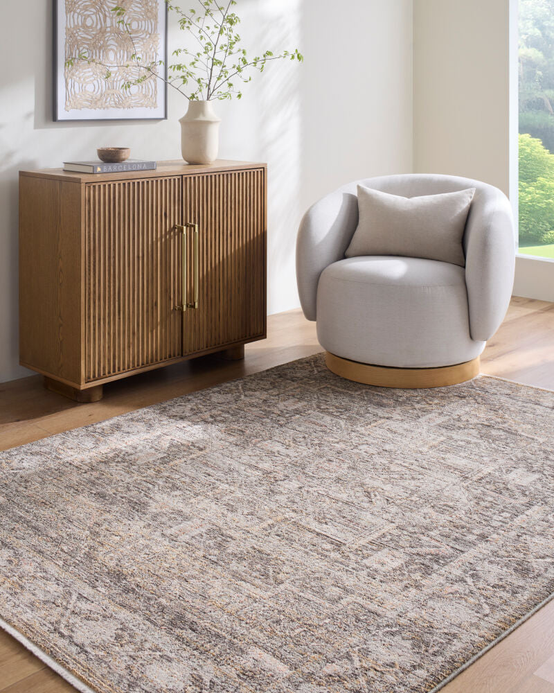 Chapel Hill Black/Taupe Machine Woven Rug CHP-2301 - roomscene
