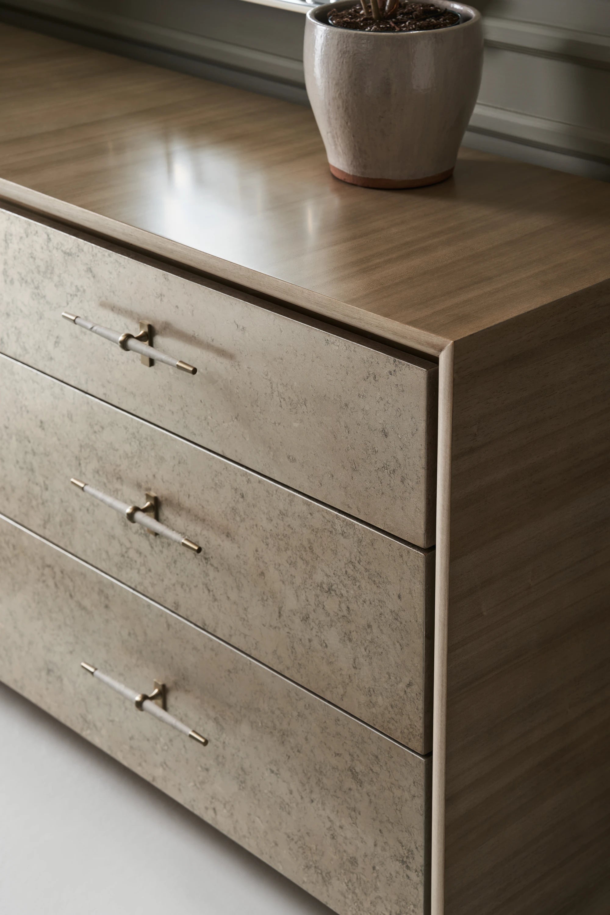 Hang Up Dresser Brushed Gold 70" by Caracole - view 7