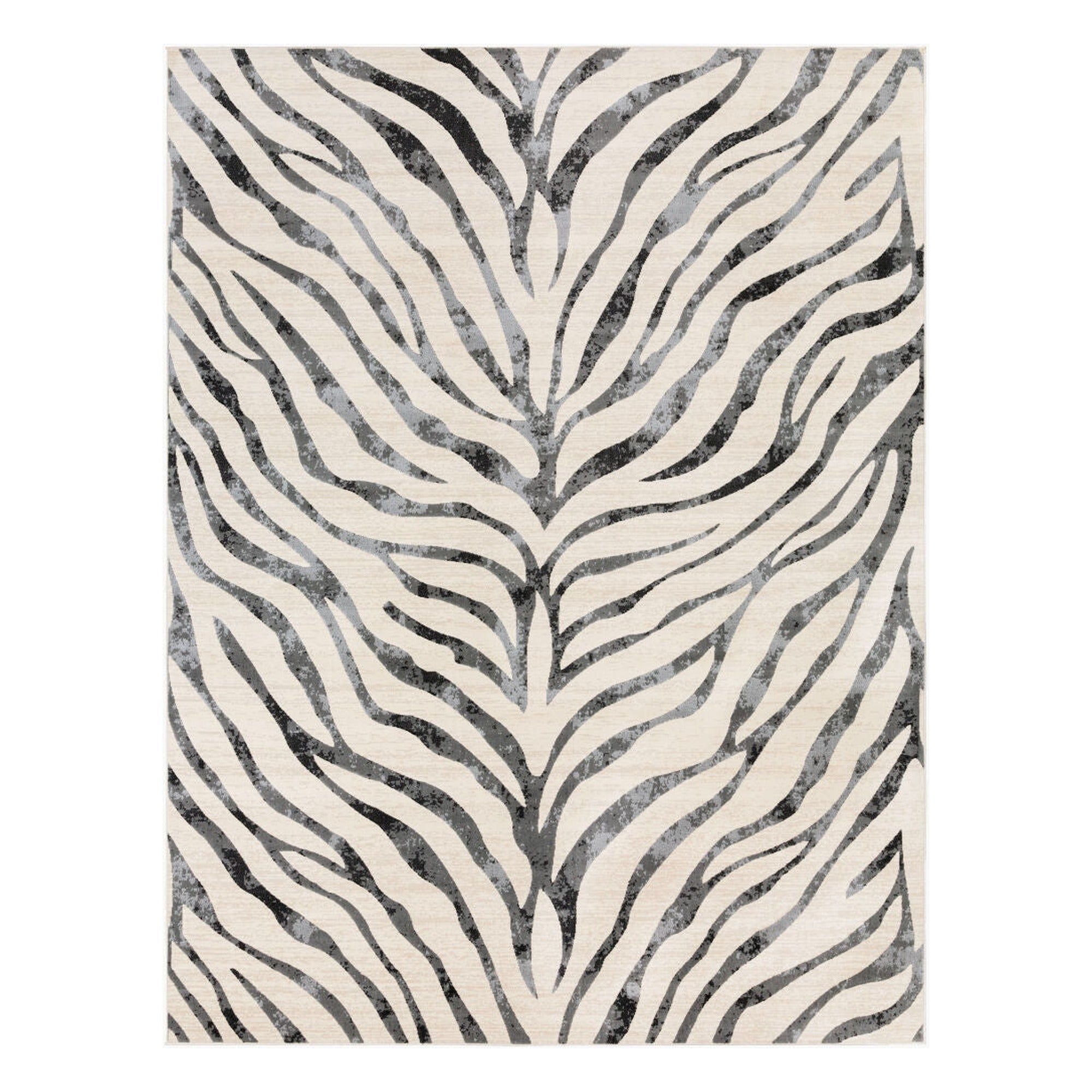 City Black/Taupe Machine Woven Rug CIT-2300 - 2' x 2'11"