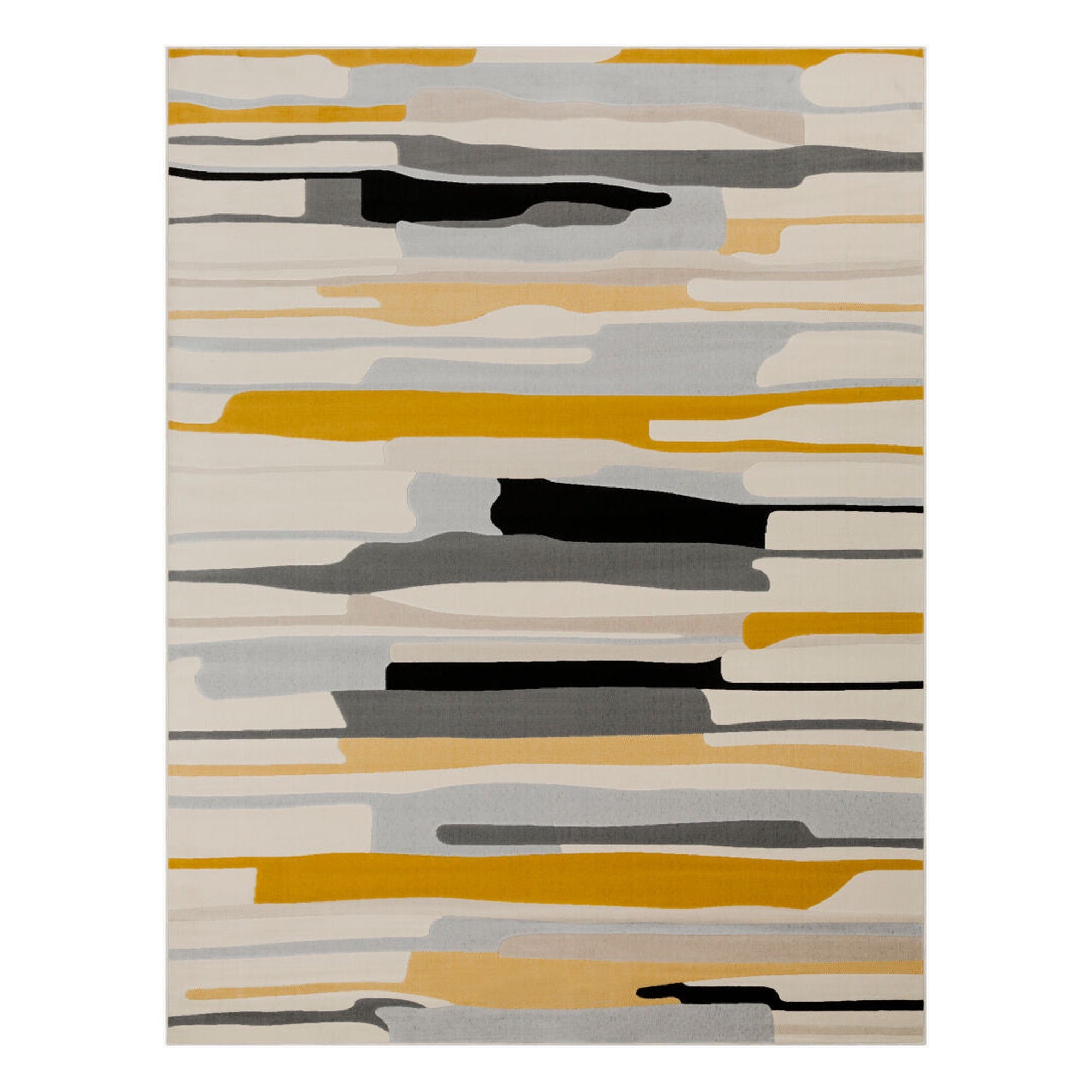 City Black/Taupe Machine Woven Rug CIT-2340 - 2' x 2'11"