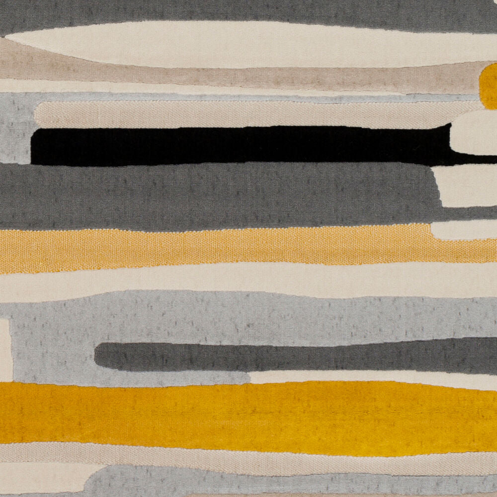 City Black/Taupe Machine Woven Rug CIT-2340 - swatch