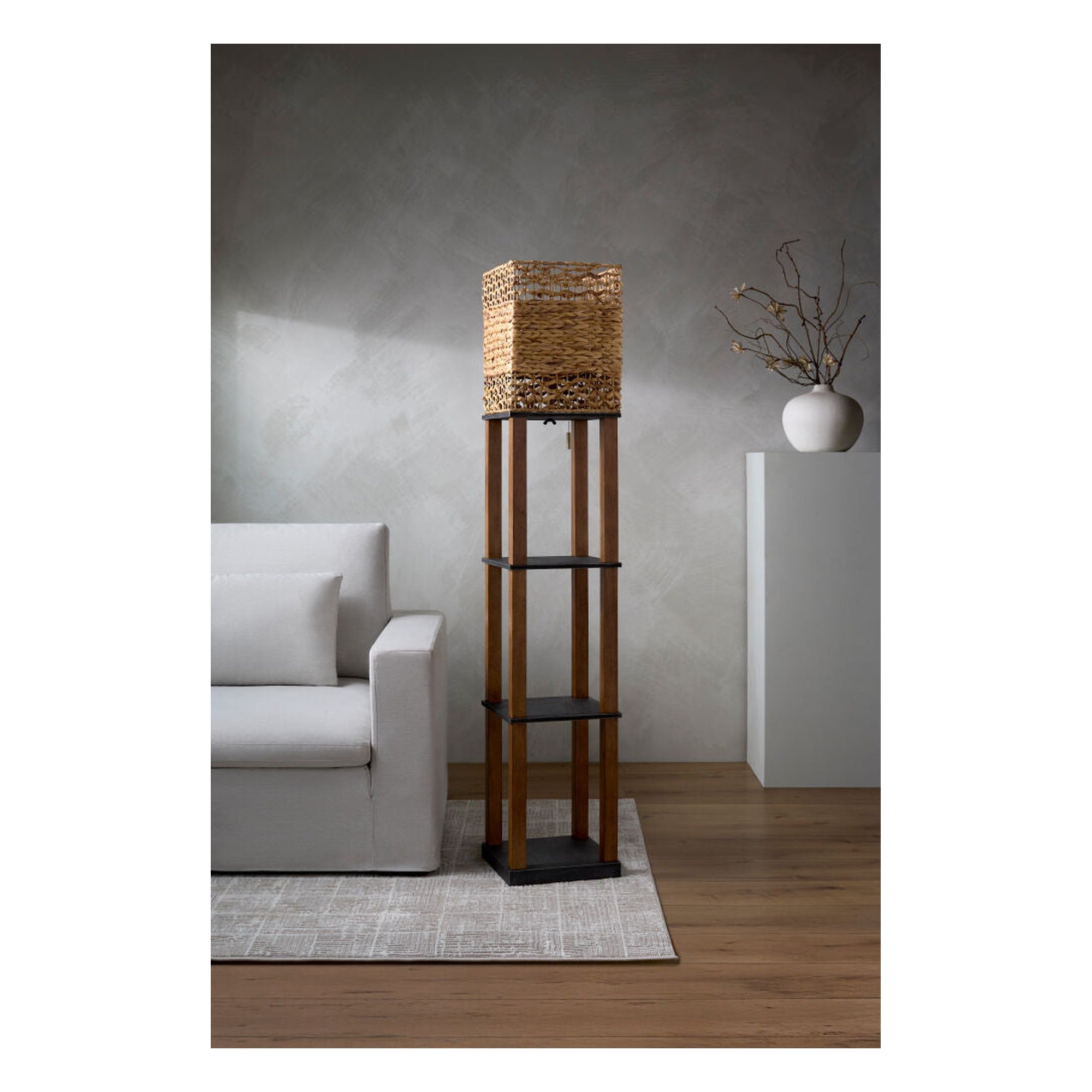 Civita Tray Table Floor Lamp - styleshot