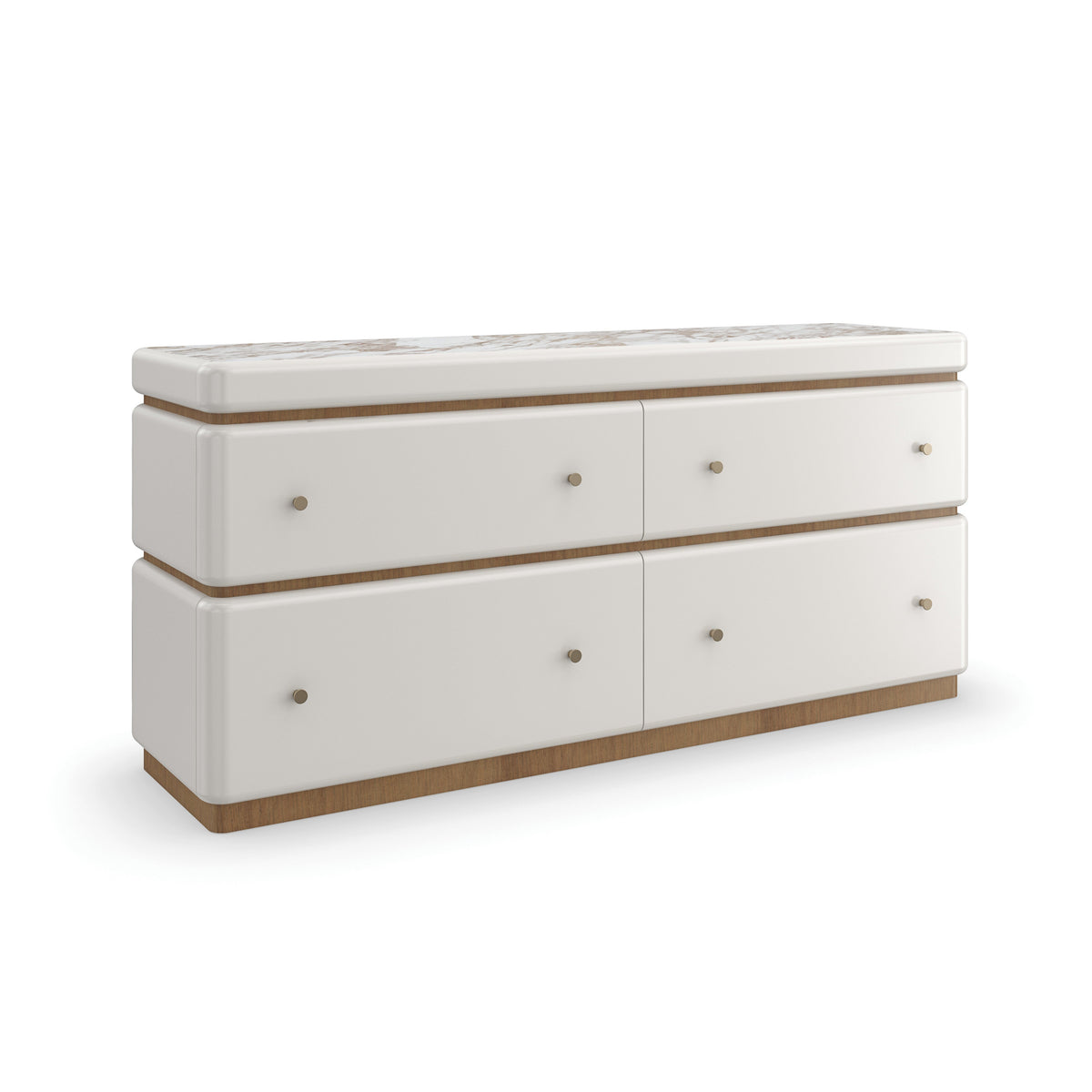 Milos Dresser Almond Milk 65" by Caracole - view 6