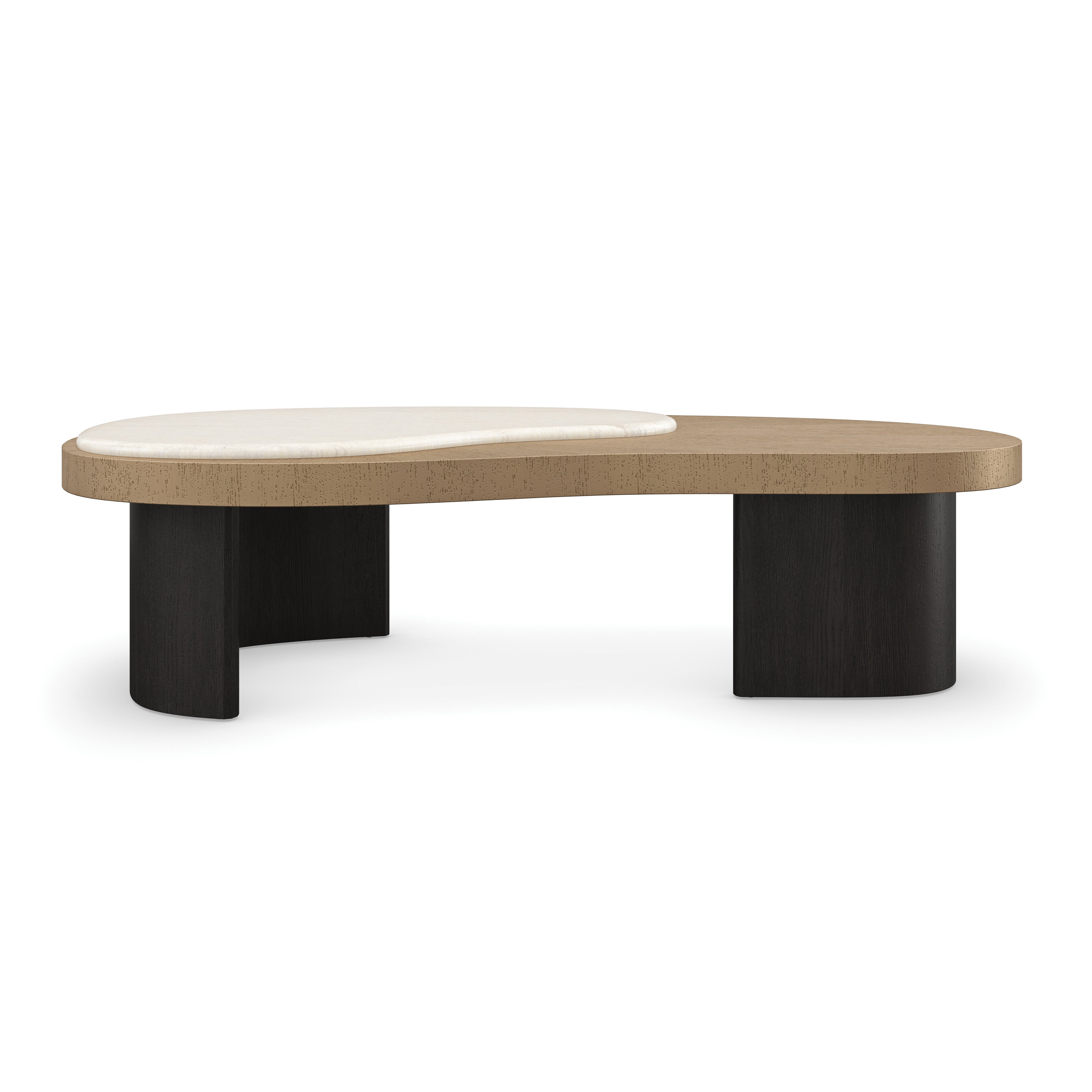 Contrast Cocktail Table Cinder 56.50" by Caracole
