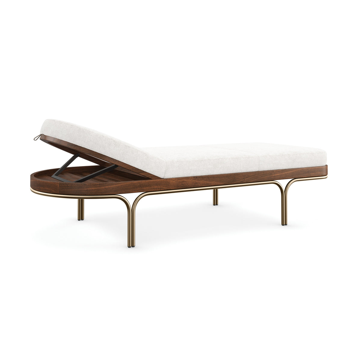 Rhythm Chaise Lucent Bronze Metallic Paint 76" by Caracole - view 9