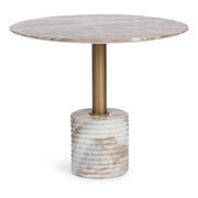 Roma Dining Table - Petal Stone / 36" / Round by Classic Home