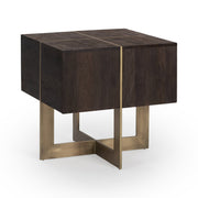 Desmond End Table - Cocoa Brown / 24" / Square by Classic Home