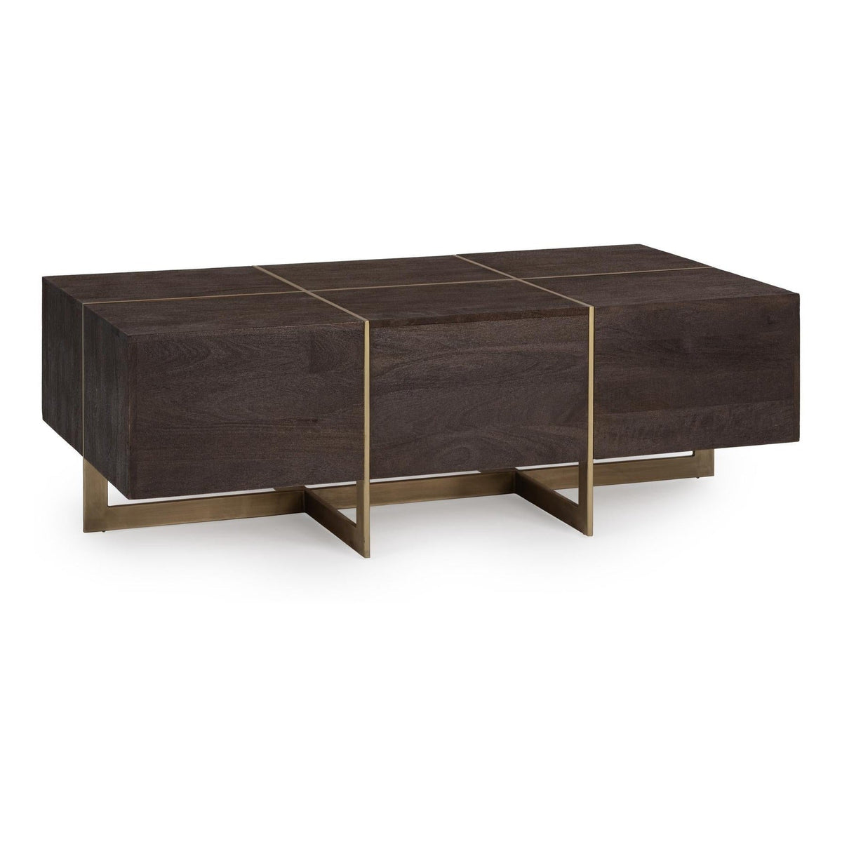 Desmond Coffee Table - Cocoa Brown / 54" / Rectangle by Classic Home