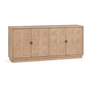 Carmona Cabinet - Oat Veil / 4 Door by Classic Home