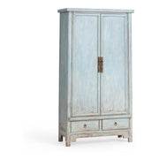 Marisol Tall Cabinet - Ocean Mist / 2 Drawer 2 Door by Classic Home