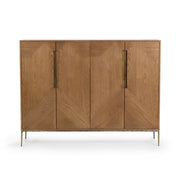 Roman Cabinet - Golden Walnut / 4 Door by Classic Home