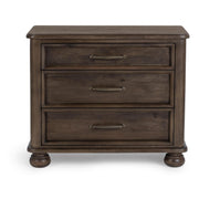Brookside Nightstand - Cocoa Brown / 3 Drawer by Classic Home