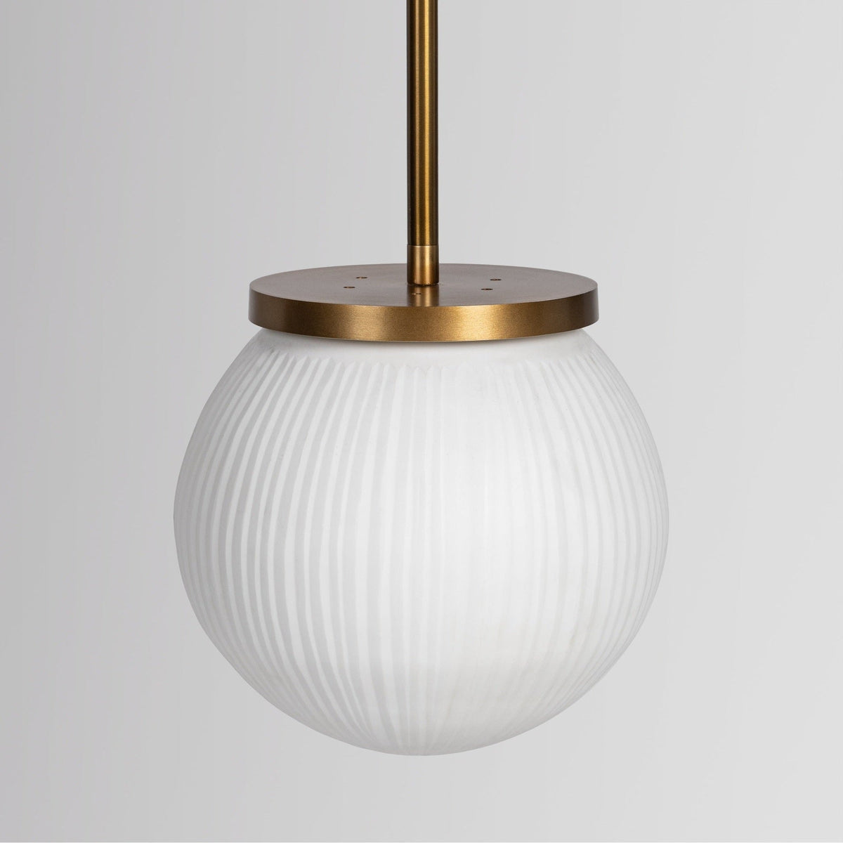 Meridian Pendant - Milk Glass / 10" by Classic Home
