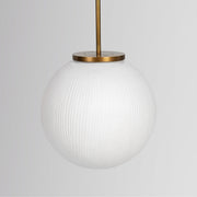 Meridian Pendant - Milk Glass / 16" by Classic Home