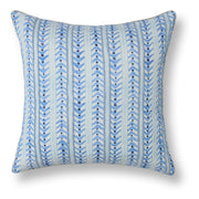 Seaglass Stripe Pillow - Navy Blue / 20"x20" by Classic Home