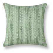 Seaglass Stripe Pillow - Palm Green / 20"x20" by Classic Home