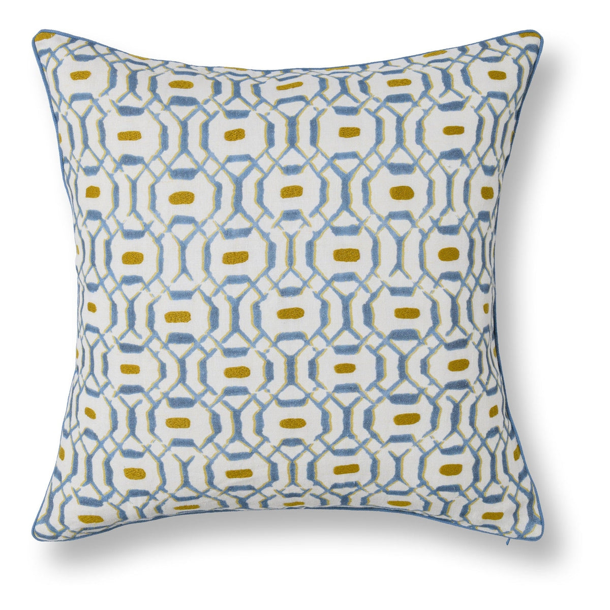 Capri Coast Pillow - Harbor Blue / 22"x22" by Classic Home