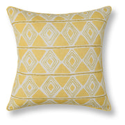Seaside Trellis Pillow - Sunwashed Gold / 22"x22" by Classic Home