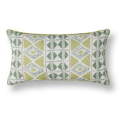 Mosaic Pillow - Fern Green / 14"x26" by Classic Home