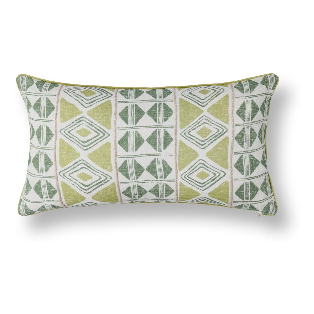 Mosaic Pillow - Fern Green / 14"x26" by Classic Home