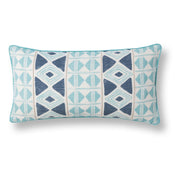 Mosaic Pillow - Navy Blue / 14"x26" by Classic Home