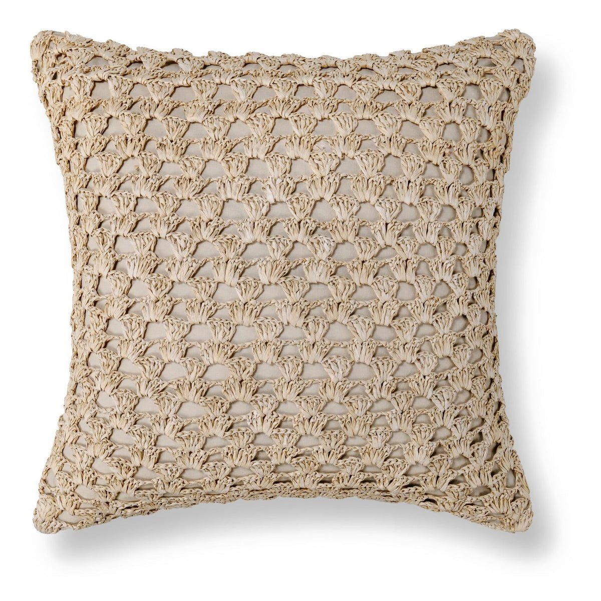 Dunes Pillow - Natural / 20"x20" by Classic Home